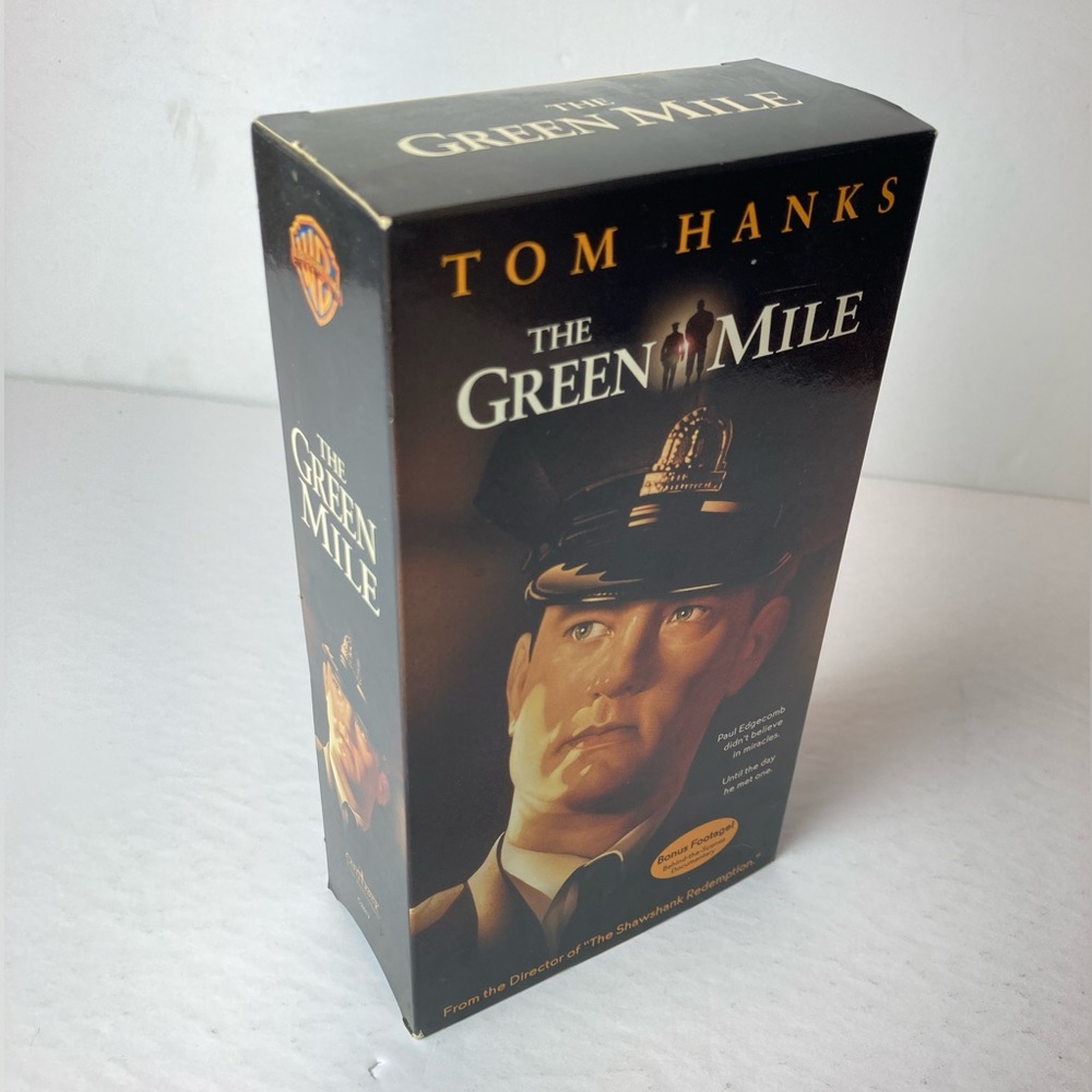 The Green Mile VHS 1999 Tom Hanks and Michael Clarke Duncan 2 Tape Set